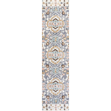 Aziza Persian Medallion High-low Area Rug